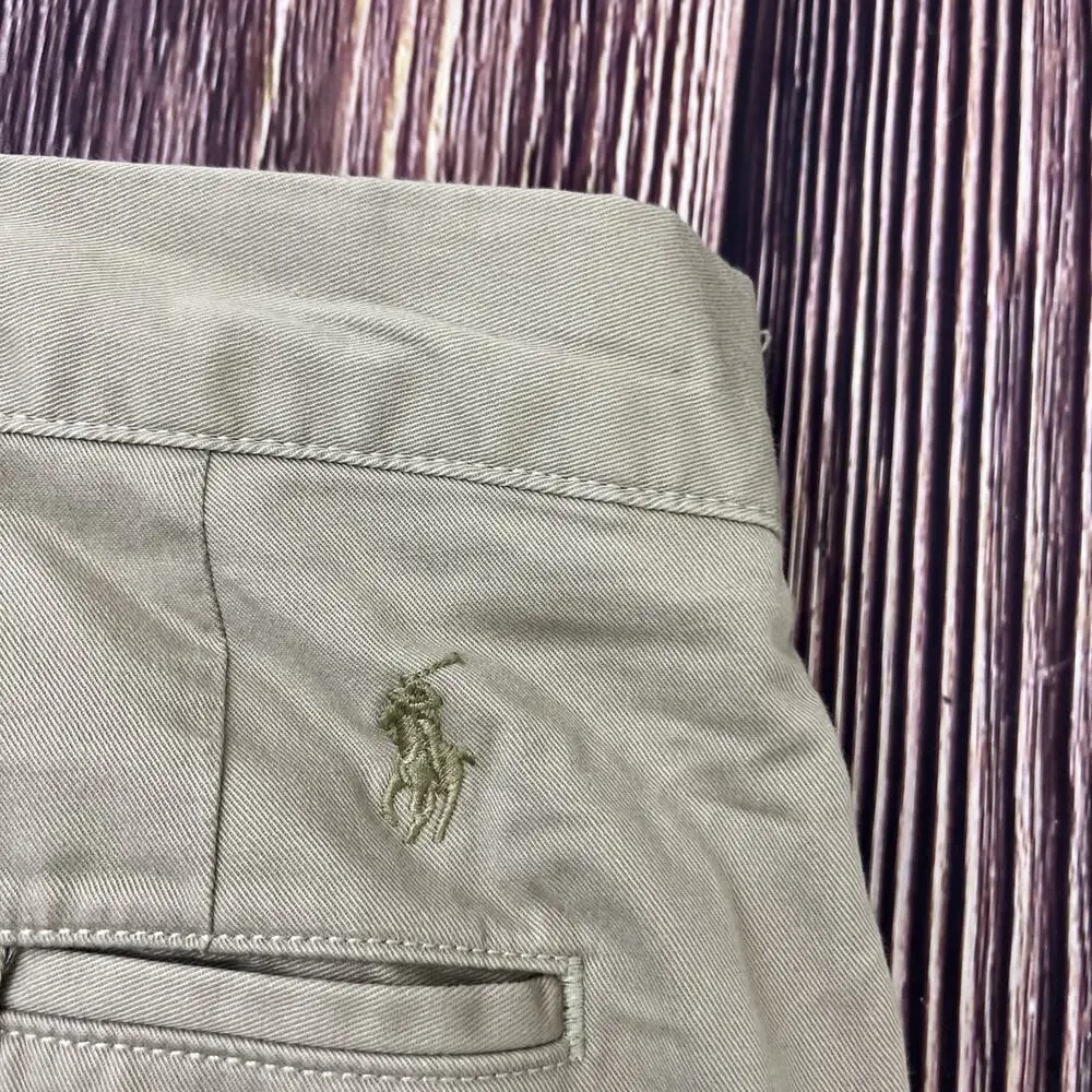 Polo Ralph Lauren Chino Beige Stretch Pants Mens Size 46x32 (Actual 47x32)